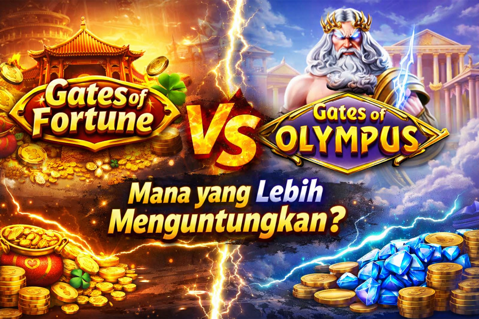 Gates of Fortune vs Gates of Olympus: Mana yang Lebih Menguntungkan?