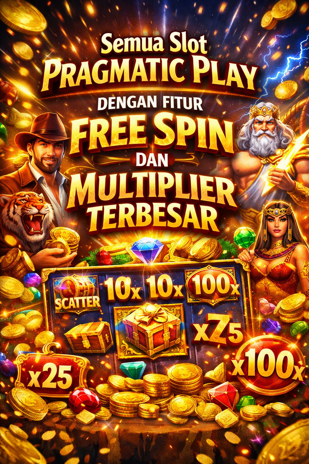 Semua Slot Pragmatic Play dengan Fitur Free Spin dan Multiplier Terbesar